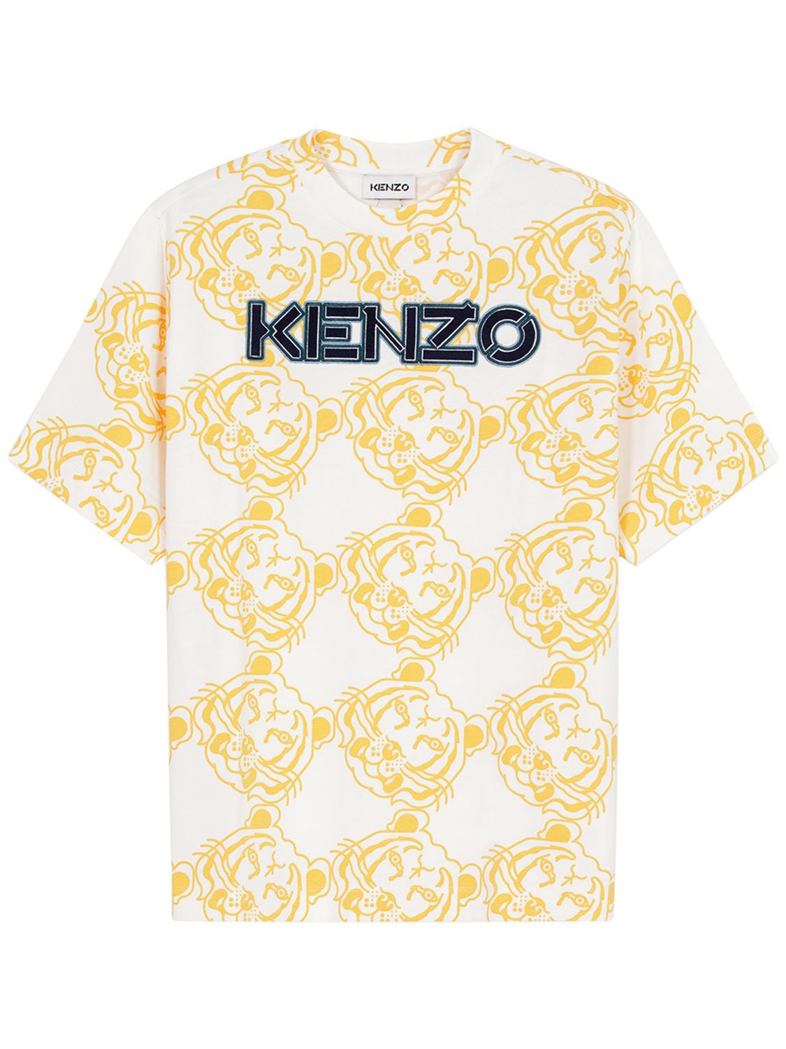 T-shirt En Coton Biologique Imprimé Logo - KENZO - Modalova