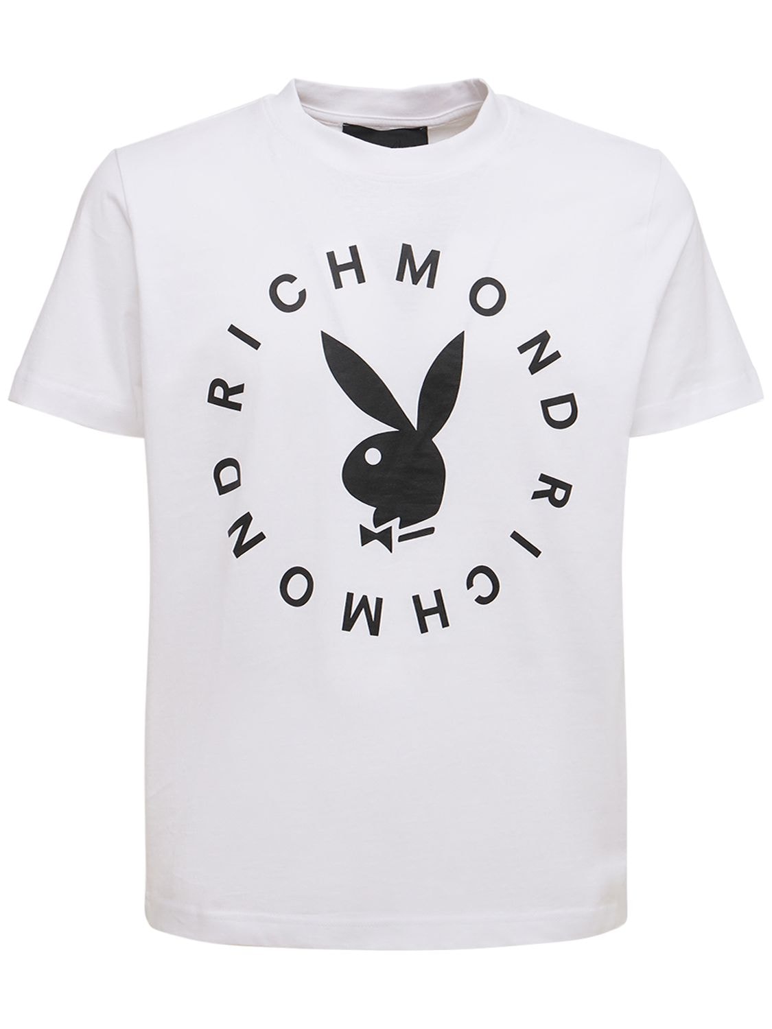 T-shirt En Coton À Logo - RICHMOND X PLAYBOY - Modalova