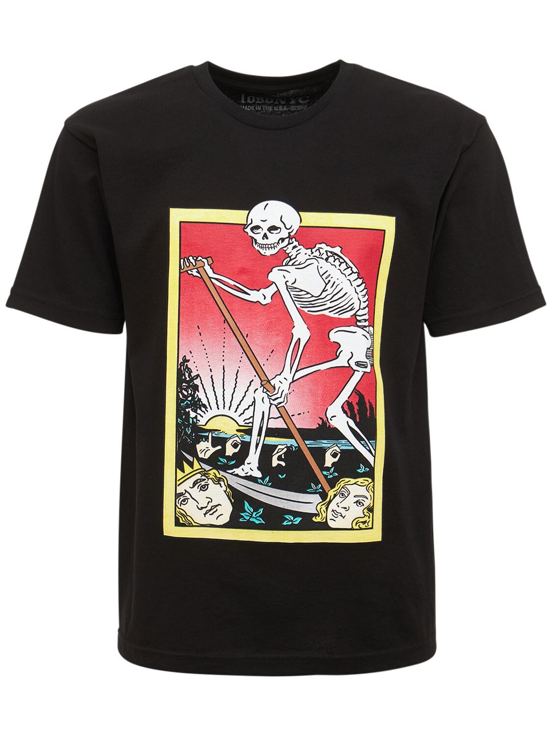 T-shirt En Coton Imprimé Carta De Muerte - LOSO NYC - Modalova