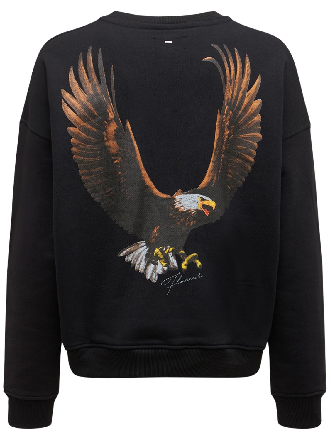 Sweat-shirt En Coton Imprimé Seasonal Eagle - FLANEUR HOMME - Modalova
