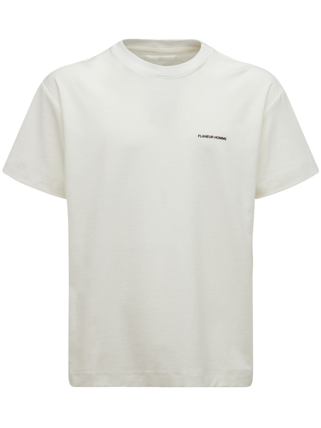 T-shirt En Coton Imprimé Logo Essential - FLANEUR HOMME - Modalova