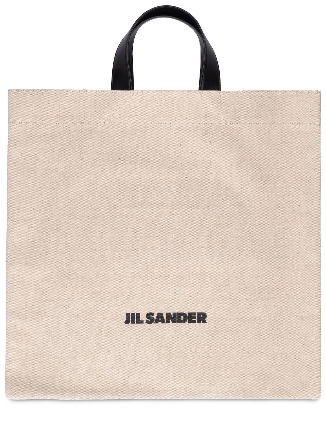 Tote Bag En Toile À Logo - JIL SANDER - Modalova