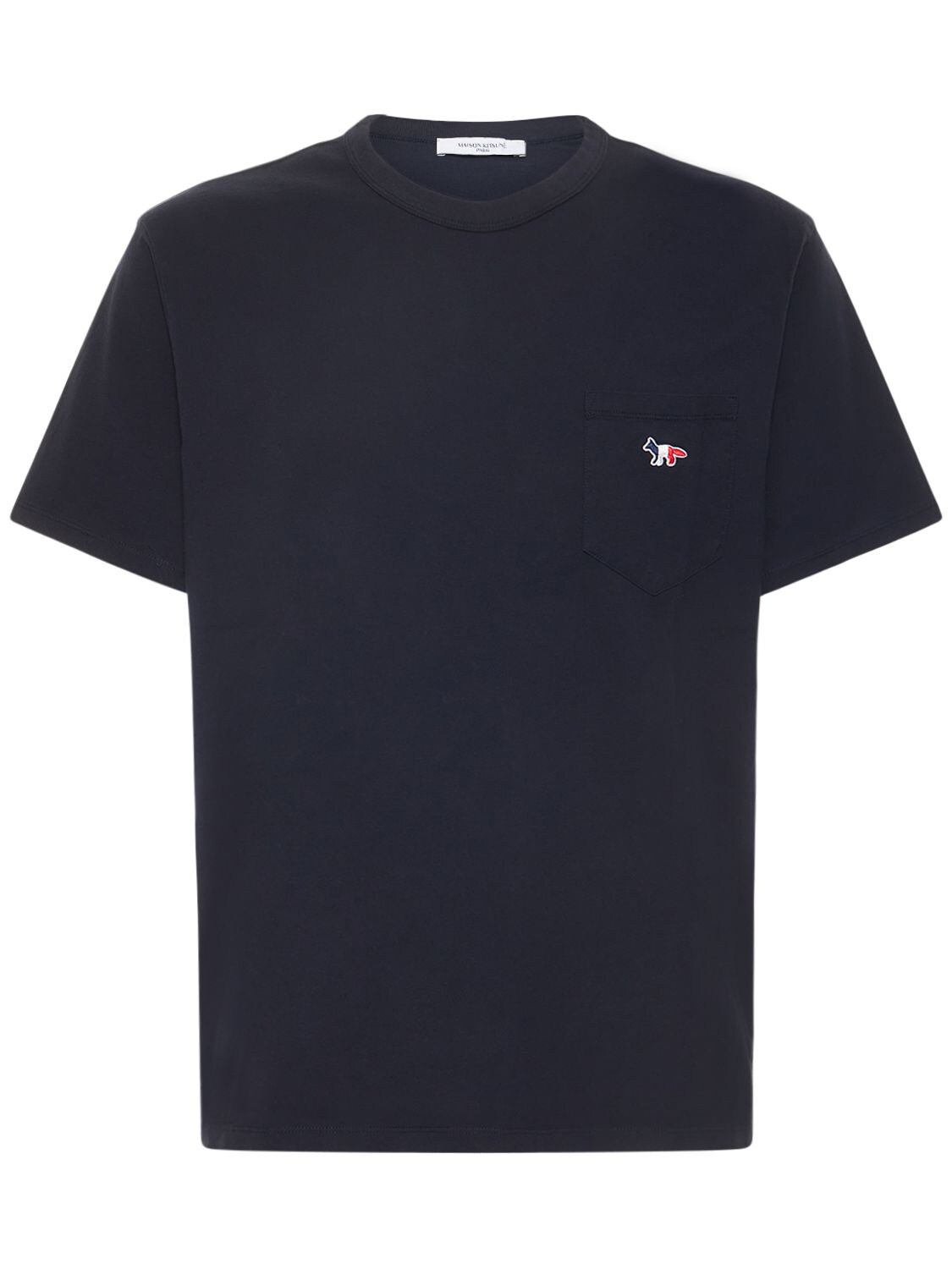 T-shirt En Jersey De Coton À Logo - MAISON KITSUNÉ - Modalova