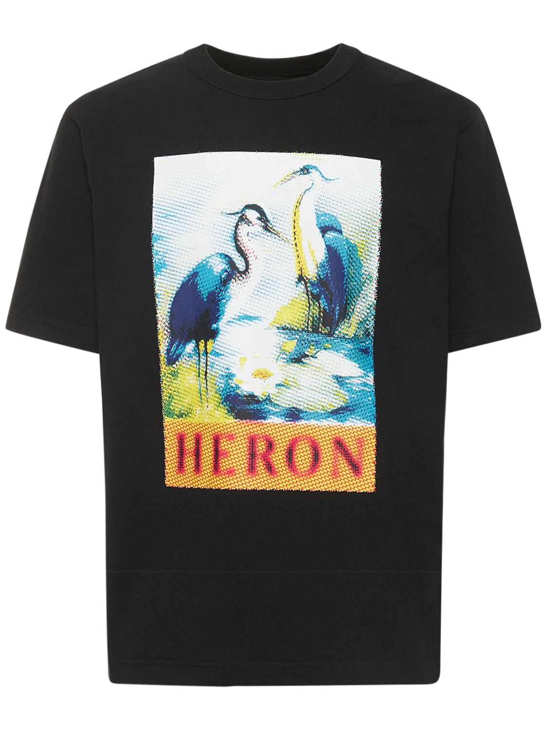 Lvr Exclusive - T-shirt En Coton Imprimé Heron - HERON PRESTON - Modalova