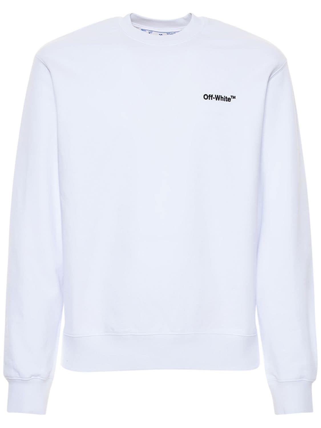 Sweat-shirt En Coton Imprimé Logo À Col Rond - OFF-WHITE - Modalova