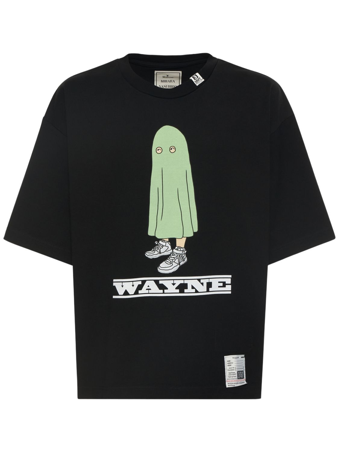 T-shirt En Jersey De Coton Imprimé Wayne - MIHARA YASUHIRO - Modalova