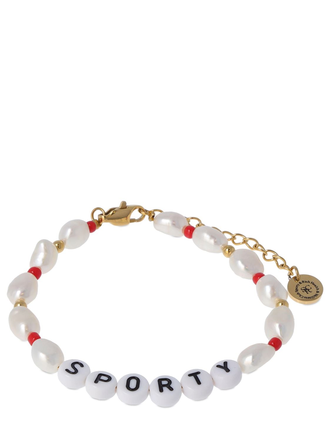 Bracelet En Fausses Perles Et Perles Sporty - SPORTY & RICH - Modalova