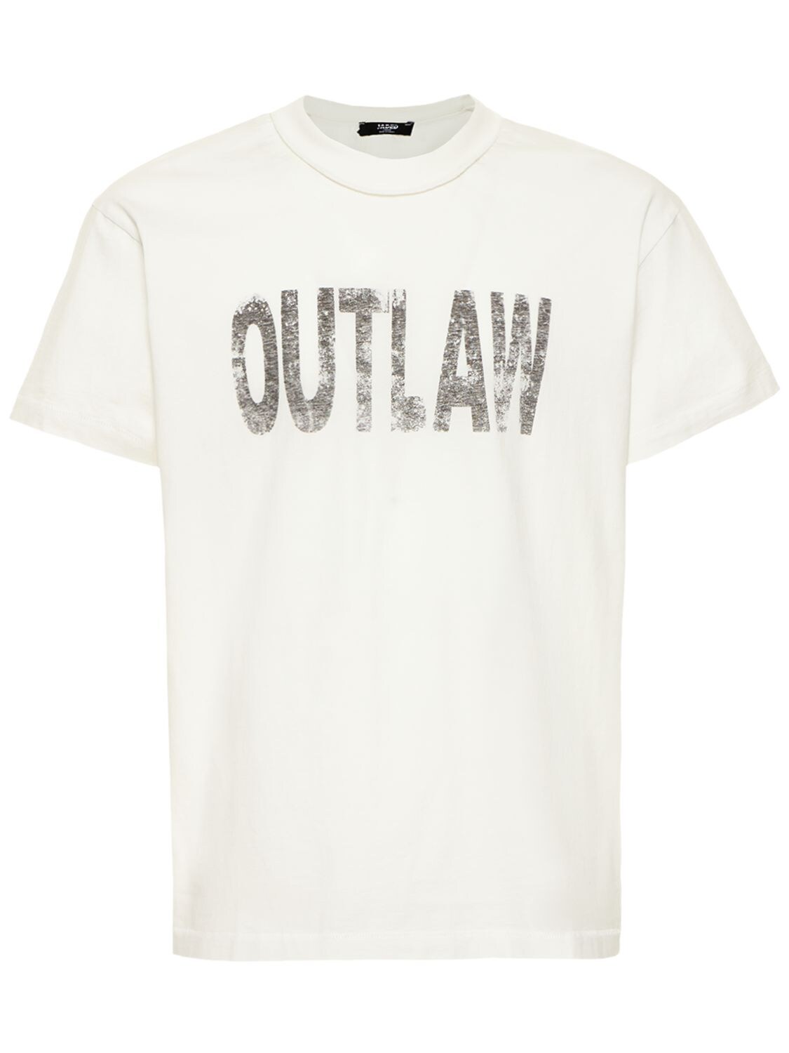 T-shirt En Jersey De Coton Imprimé Outlaw - JADED LONDON - Modalova