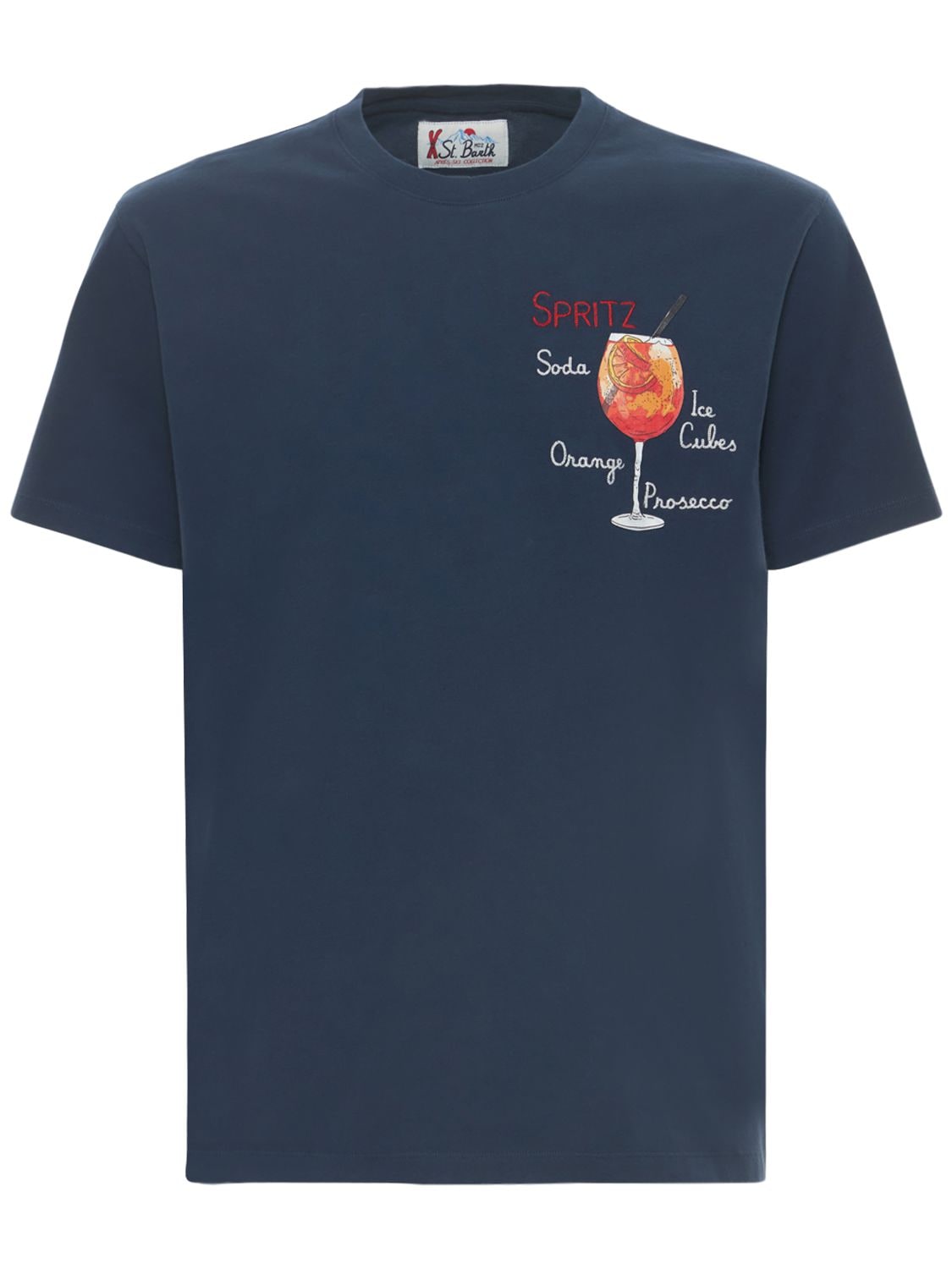 T-shirt En Coton Imprimé Aperol Spritz - MC2 SAINT BARTH - Modalova