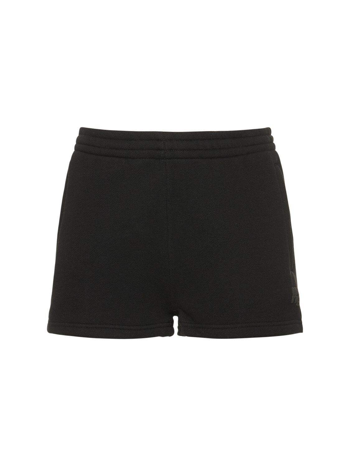 Shorts with logo Alexander Wang en coloris Neutre Femme Vêtements Shorts Mini shorts 