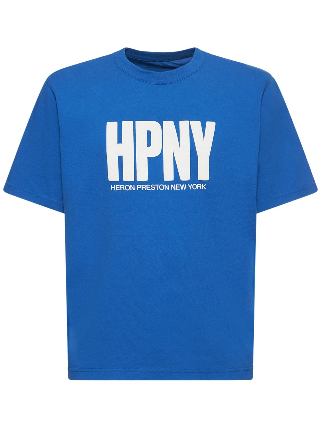 T-shirt En Jersey De Coton Imprimé Hpny - HERON PRESTON - Modalova