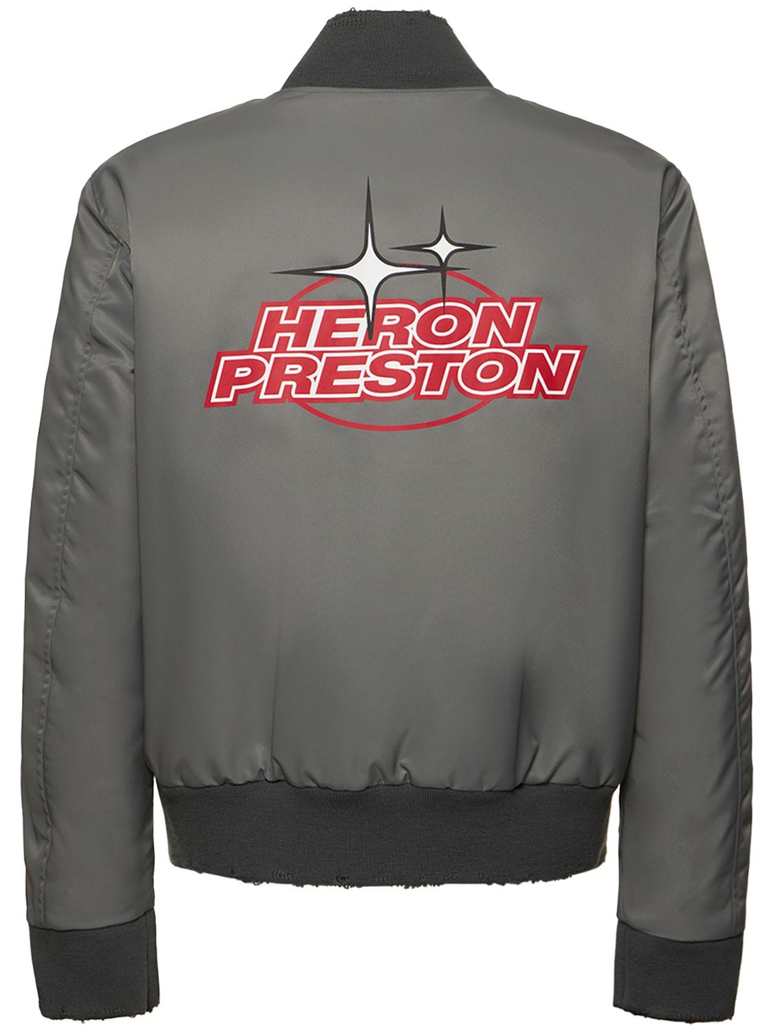 Veste Varsity En Nylon Imprimé Logo - HERON PRESTON - Modalova