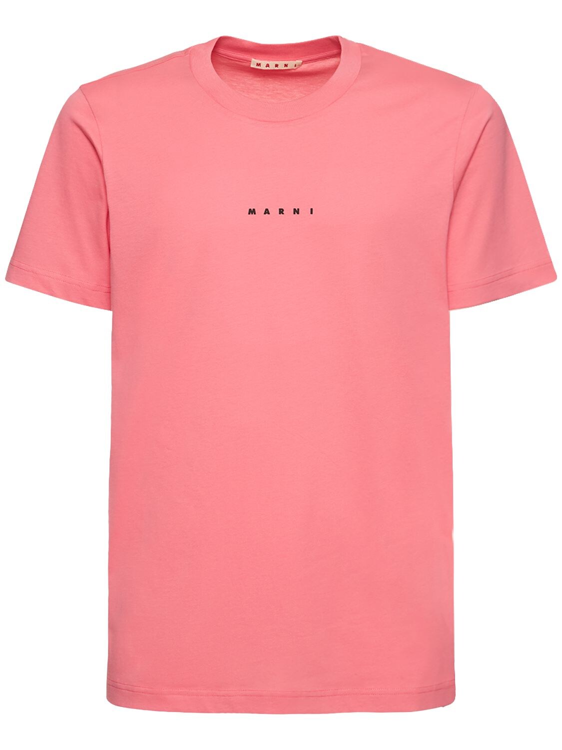 T-shirt En Jersey De Coton À Logo - MARNI - Modalova