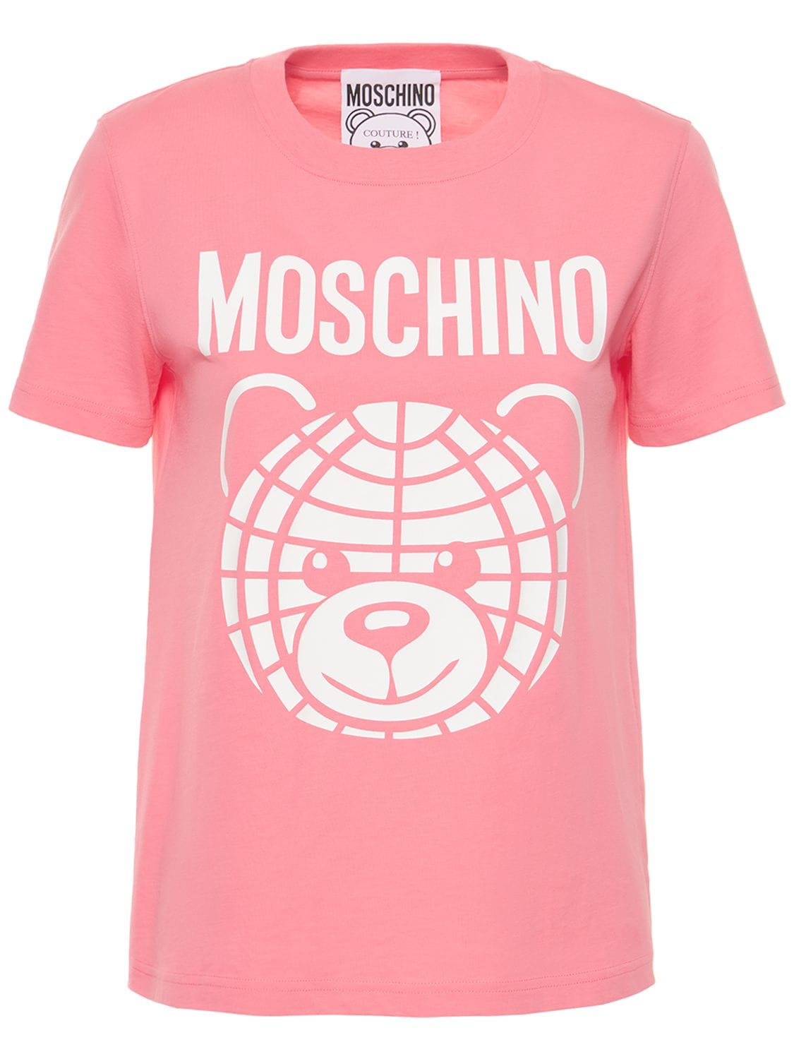 T-shirt En Jersey De Coton Imprimé - MOSCHINO - Modalova