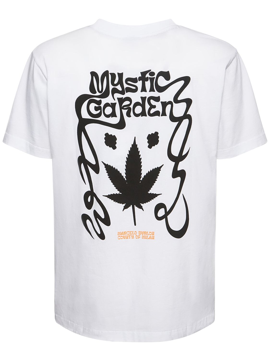 T-shirt En Jersey De Coton Mystic Garden - MARCELO BURLON COUNTY OF MILAN - Modalova