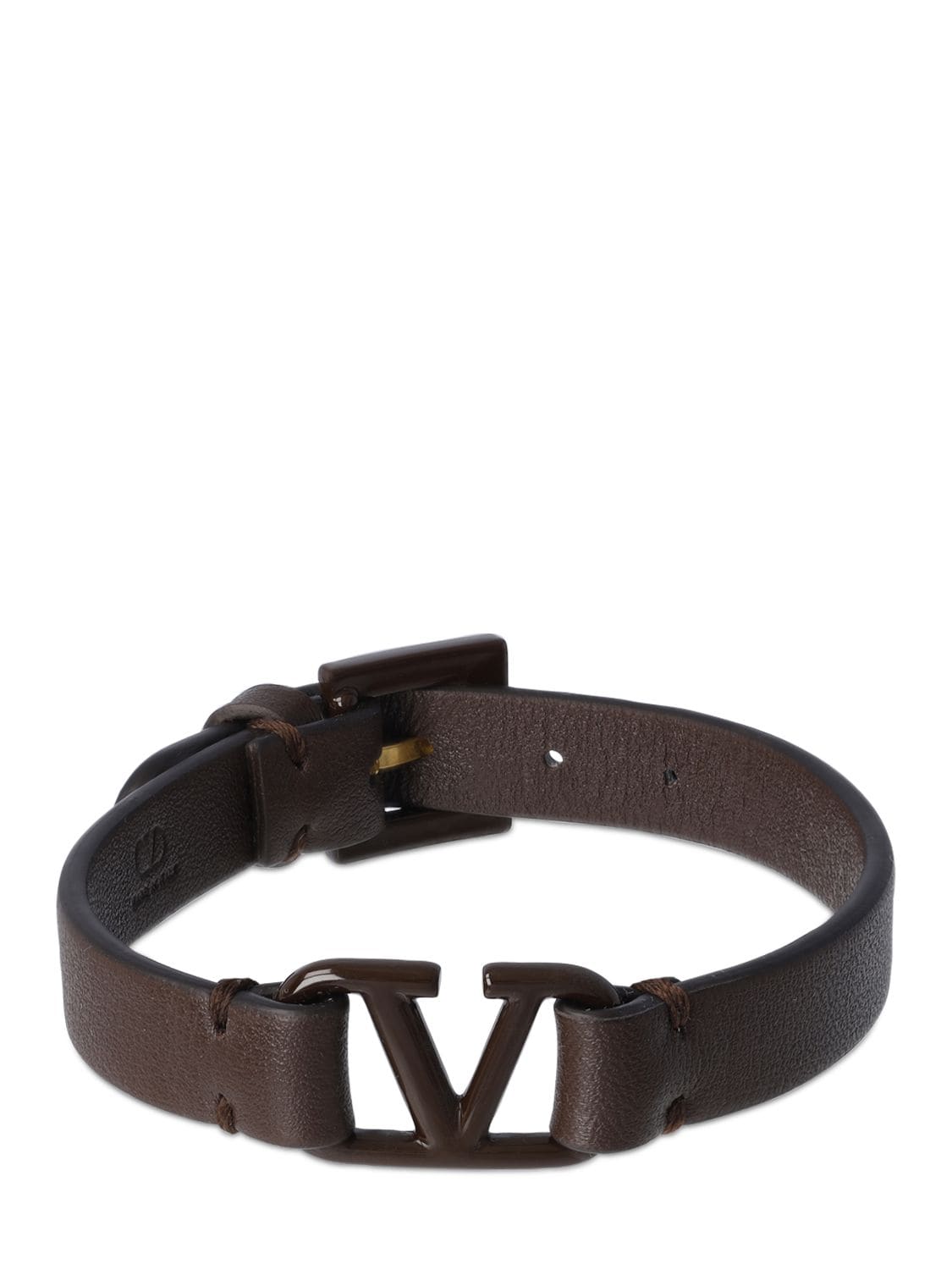 Bracelet En Cuir Ton Sur Ton V Logo - VALENTINO GARAVANI - Modalova