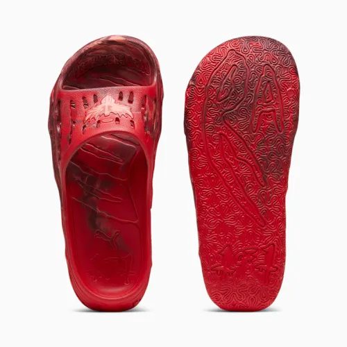 Chaussure Claquettes de basketball MB.03 Slide, Rouge/Rose - PUMA - Modalova