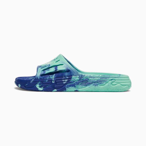 Chaussure Claquettes de basketball MB.03 Slide, Bleu/Blanc - PUMA - Modalova
