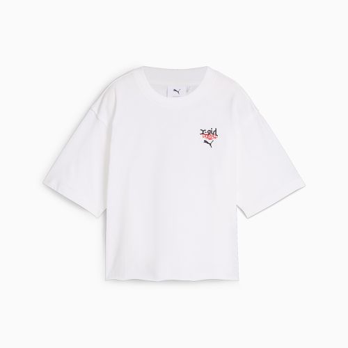 T-Shirt à imprimés x X-GIRL, Blanc - PUMA - Modalova
