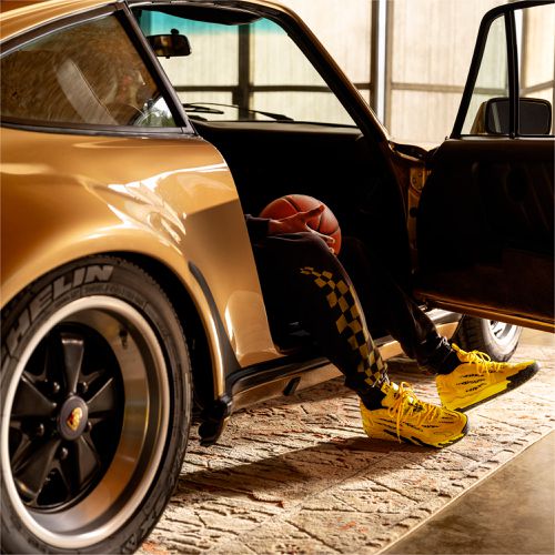 Pantalon de survêtement HOOPS x Porsche Legacy, Noir - PUMA - Modalova