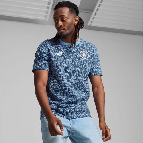 T-Shirt à motifs ftblCULTURE Manchester City Homme, Bleu/Blanc - PUMA - Modalova