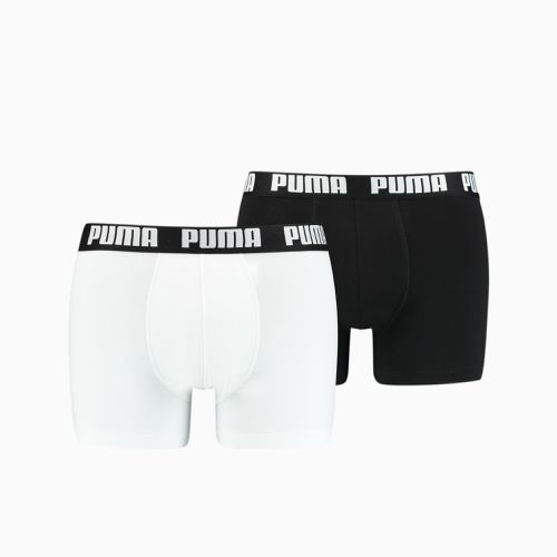Lot de 2 boxers basiques, Blanc/Noir - PUMA - Modalova