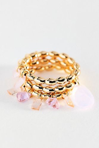 Bagues extensibles en cristal, ensemble de 3 par en - By Anthropologie - Modalova