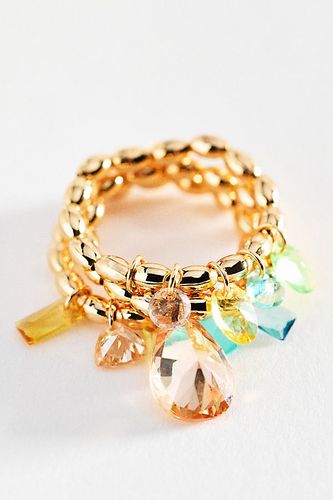 Bagues extensibles en cristal, ensemble de 3 par - By Anthropologie - Modalova