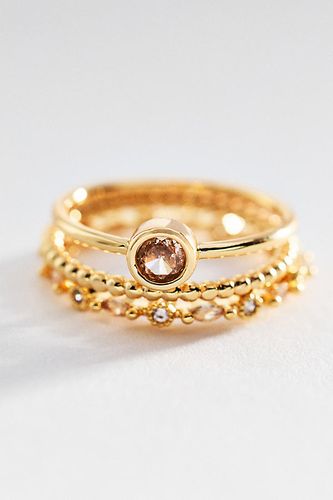 Bagues superposables en cristal, ensemble de 3 par en taille: Uk 10 - By Anthropologie - Modalova