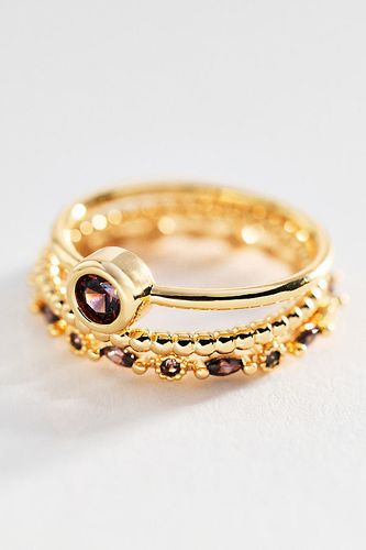 Bagues superposables en cristal, ensemble de 3 par en taille: Uk 10 - By Anthropologie - Modalova