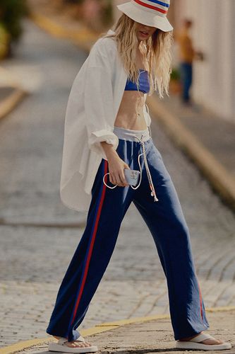 Pantalon de survêtement à cordon de serrage en Blue taille: XS chez Anthropologie - Sundry - Modalova