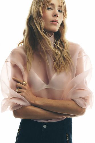 Blouse Transparente à Manches Longues et Col Haut taille: M chez Anthropologie - Maeve - Modalova