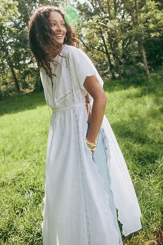 Tunique maxi en dentelle de coton en taille: S - By Anthropologie - Modalova