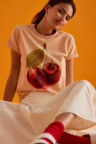 T-shirt court en coton motif cerise en Orange, taille: M chez - Anthropologie - Modalova