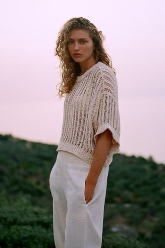 Pull à col ras du cou Goldie en maille cordée par en taille: 1 X - By Anthropologie - Modalova