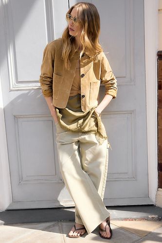 Veste courte en daim véritable en taille: XS chez Anthropologie - BLANKNYC - Modalova
