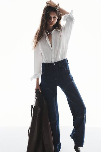 Jeans Fuselés Taille Basse Puddle Curve en Blue, taille: 26 chez Anthropologie - Pilcro - Modalova