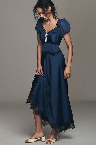 Robe nuisette à volants col en V en taille: XS - By Anthropologie - Modalova