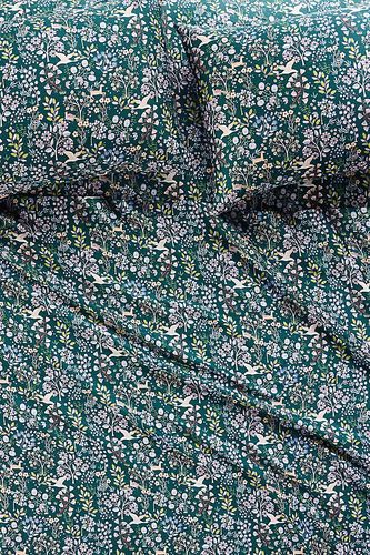 Ensemble de draps imprimés en satin de coton biologique en Green taille: King eu chez - Anthropologie - Modalova