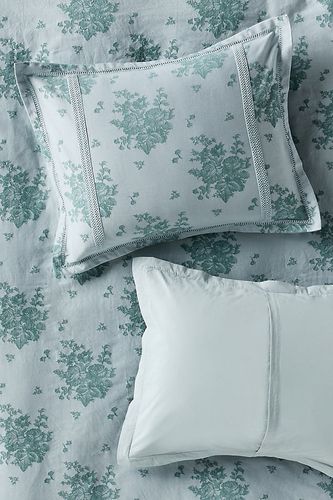 Taies d'oreiller Nadia en coton uni à broderies florales, ensemble de 2 en chez - Anthropologie - Modalova
