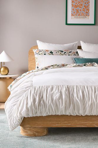 Maize Organic Cotton Duvet Cover en White taille: Eu kng dvt chez - Anthropologie - Modalova