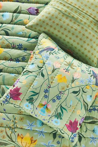 Housse de coussin carré matelassée Anna Artisan Quilts par en Green - Artisan Quilts by Anthropologie - Modalova