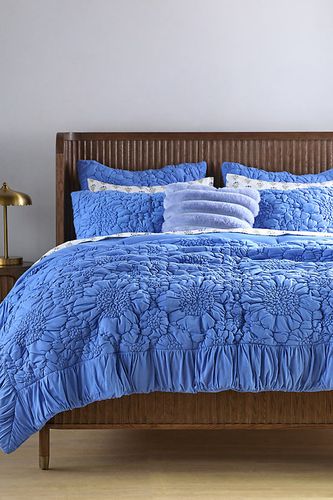 Couvre-lit matelassé floral en jersey de coton Dahlia en taille: Eu kng qlt chez - Anthropologie - Modalova