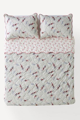 Couvre-lit matelassé imprimé Iluka en Mint taille: Eu kng qlt chez - Anthropologie - Modalova