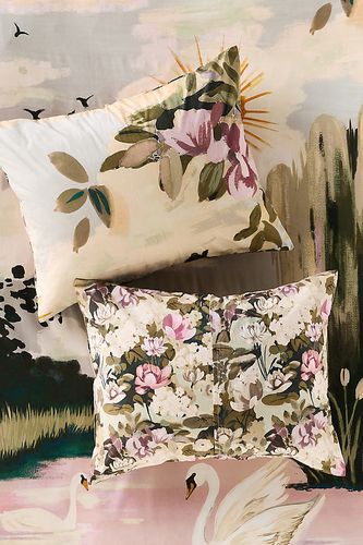 Les taies d'oreiller en percale de coton biologique imprimé, lot de 2 chez - Anthropologie - Modalova