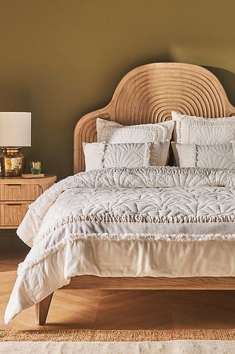 Couvre-lit matelassé en gaze pelucheuse Gillian en taille: Eu kng qlt chez - Anthropologie - Modalova