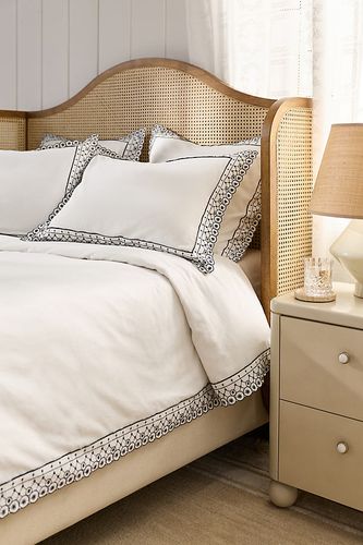 Housse de couette brodée en coton Catalina taille: Eu kng dvt chez - Anthropologie - Modalova