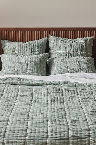 Couvre-lit matelassé en gaze de coton à rayures en taille: Eu kng qlt chez - Anthropologie - Modalova