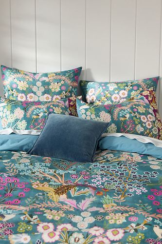 Housse de Couette Imprimée Florale en Coton-Slub Paradise en chez - Anthropologie - Modalova