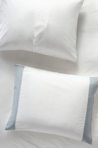 Taies d'oreiller en coton-lin Fatine, lot de 2 en White chez - Anthropologie - Modalova
